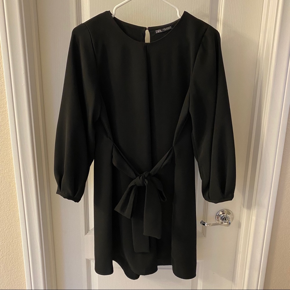 Zara from tie quarter sleeve dress